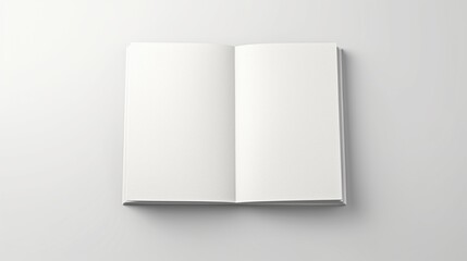 A close-up shot of a blank book mockup, emphasizing its smooth cover and the endless possibilities it holds for creativity.