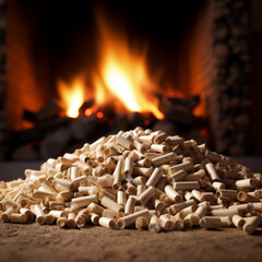 Cozy Ambiance: Wooden Pellets by the Hearth
