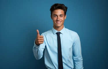 man, businessman, ai, business, generated, corporate, lifestyle, male, office, professional. confident businessman or corporate employee put on navy color formal suit and stand likes poses middle it.