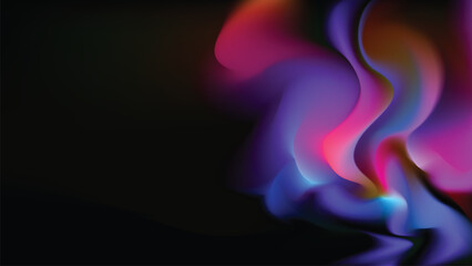 abstract background with elegant blue, red, yellow, purple and black gradations	