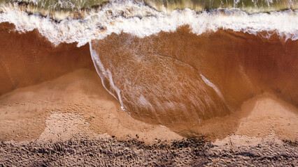 The clay cliff of Canoa Quebrada. Incredible Brazilian beach