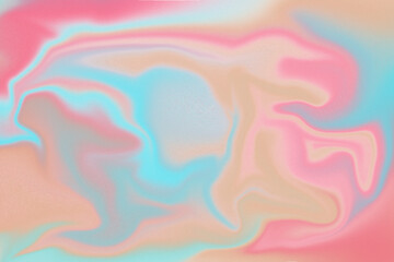 Liquid marbling abstract background. Fluid painting abstract texture. Colorful gradient.  Holographic gradient background.