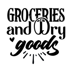 Groceries and Dry Goods Svg