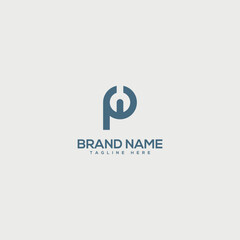 Abstract letter P repair service tool shop sign logo design template vector.