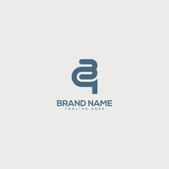 Monogram professional unique letter BQ QB logo design template. Initials Business logo.