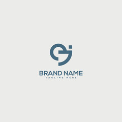 Monogram professional unique letter EJ JE logo design template. Initials Business logo.