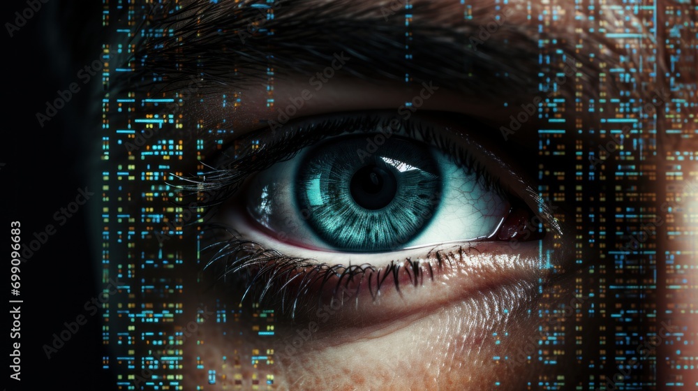 Aufkleber technology, computer, cyber, hacker, futuristic, network, code, coding, security, artificial intelli