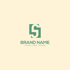 Monogram professional unique letter S logo design template. Initials Business logo.