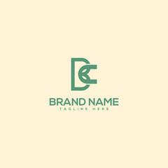 Monogram professional unique letter BC CB logo design template. Initials Business logo.