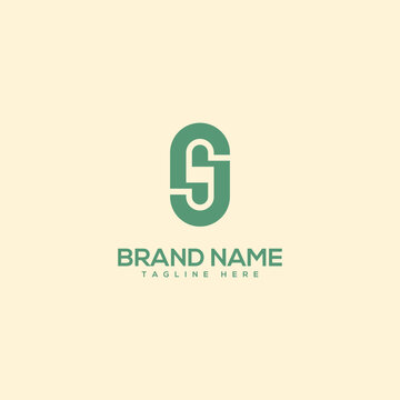 Monogram professional unique letter S logo design template. Initials Business logo.
