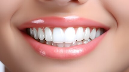 Teeth whitening concept Comparison of a clean and dirt