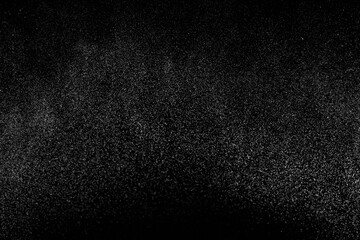Abstract splashes of water on black background. Dark texture pattern.