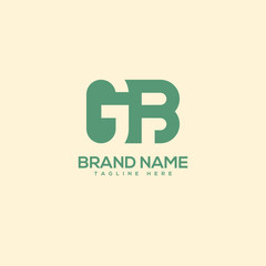 Fototapeta premium Monogram professional unique letter GB BG logo design template. Initials Business logo.