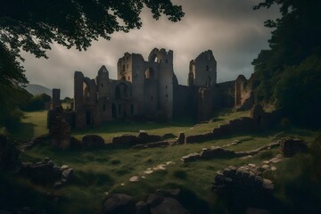 Fototapeta premium ruins of castle