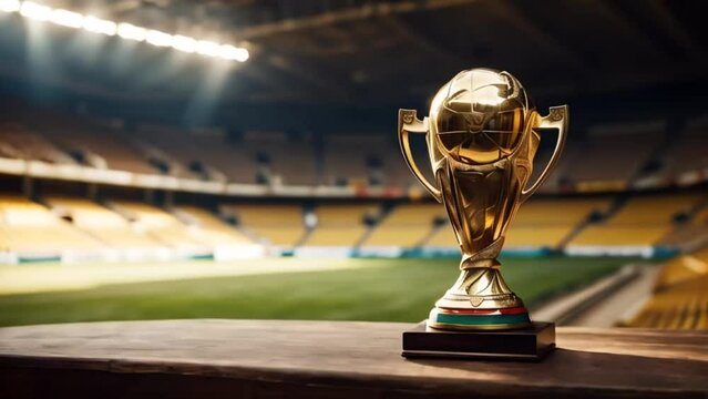 football championship gold cup at the stadium