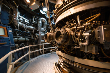 Fototapeta na wymiar Exploring The Spacecraft Propulsion Systems: The Engine Room