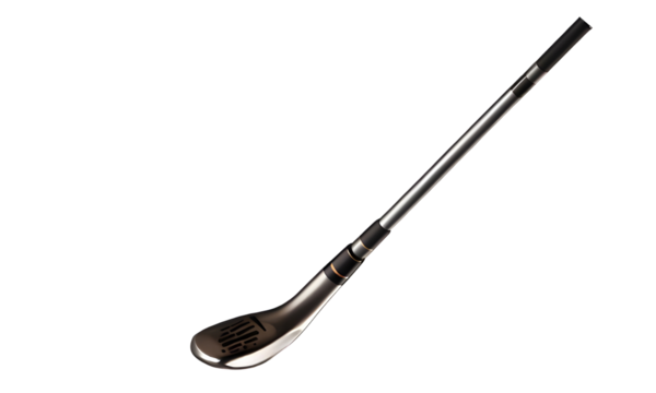 fairly used golf driver  isolated on transparent Background, Putter wood iron, Closeup, Golf Club, png.