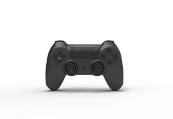 gaming controller front view with shadow 3d render © mahadi