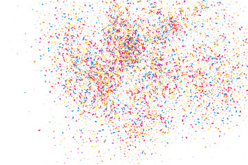 Splash paint color. Art design pattern. Paper texture. Colorful confetti backdrop. Vector illustration.	

