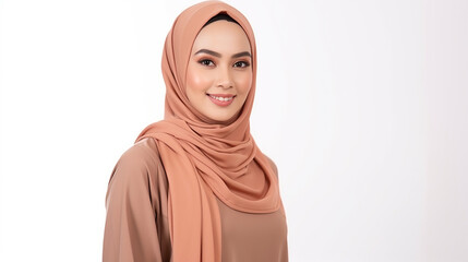 Fototapeta premium Muslim Hijab Girl Corporate model Islamic Women