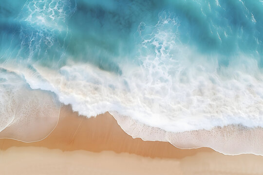 waves on the beach. 
