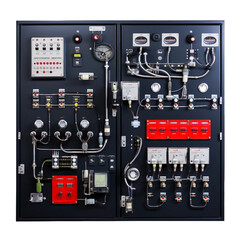 Fire Control Panel, transparent background, isolated image, generative AI