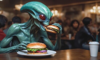  Visitor from Space Enjoying a Classic Delight