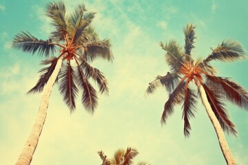Fototapeta na wymiar a beautiful tropical photo of palm trees