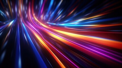 Fototapeta na wymiar futuristic, background, technology, abstract, network, line, light, connection, communication, future. hi-end image background abstract wave red, blue light for technology banner generate via AI.