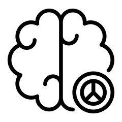 brain line icon