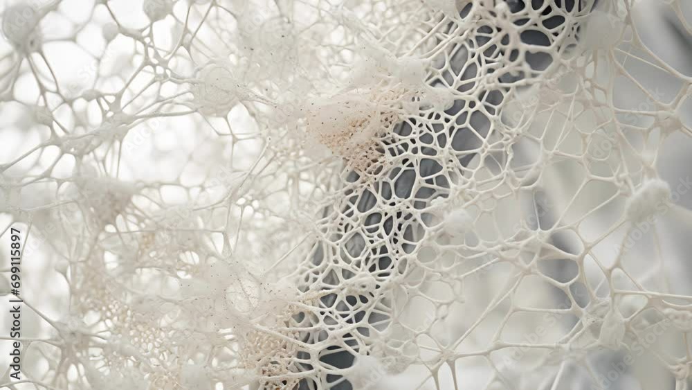 Poster a single intricate web of proteins strung together in complex harmony to create a beautiful song of 