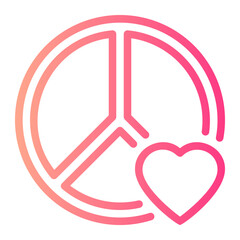 love gradient icon