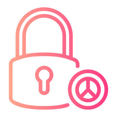 padlcok gradient icon