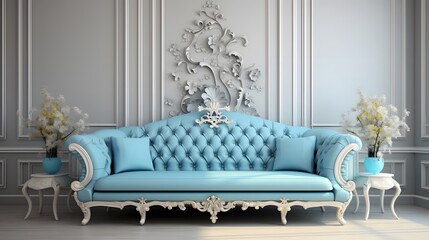 Light blue sofa