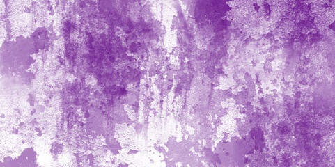 Abstract vintage rough texture grunge dark wall fragment with attritions and cracks background. ceramic plate close-up in purple tone. Сraked weathered cement wall texture Grungy rusted metal surface