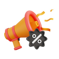 Black Friday Marketing 3D Illustration