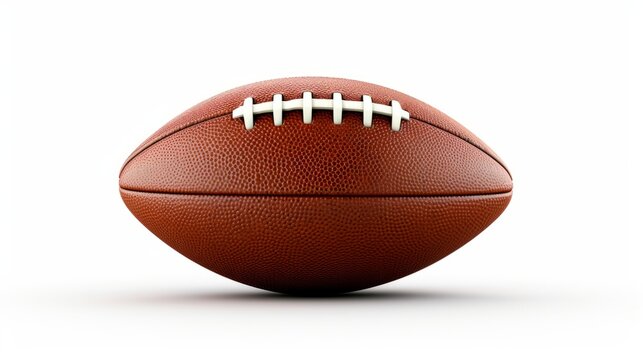 American football isolated on white background isolated on white background, - Created using AI Generative Technology