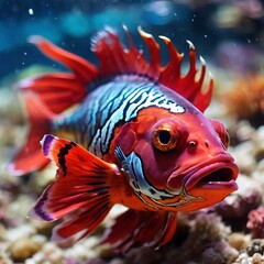 fish in aquarium generated Ai