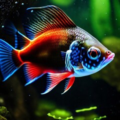 fish in aquarium generated Ai