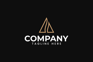 letter A with spine shape logo design for physiotherapy and chiropractic business