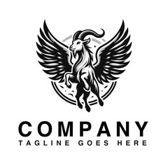 goat with wings logo
