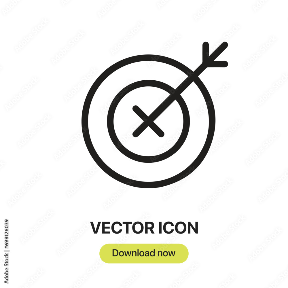Fototapete archer icon vector. linear-style sign for mobile concept and web design. archer symbol illustration.