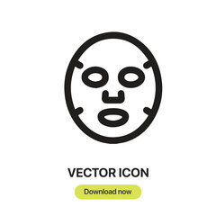 Beauty icon vector. Linear-style sign for mobile concept and web design. Beauty symbol illustration. Pixel vector graphics - Vector.