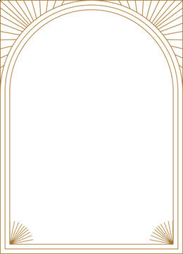 recommend clip art: Art deco frame. Vintage linear border. Retro design template for wedding invitations, menus, leaflets and greeting cards.