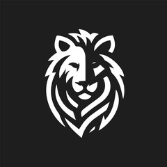 lion logo- vector lion head logo Illustration