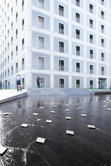 Modern Public Library of Stuttgart in Germany