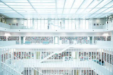 Stuttgart public Library - interiors - Powered by Adobe