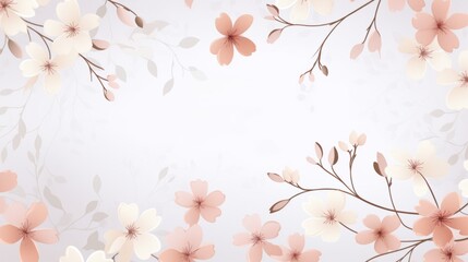 Subtle and calming flower pattern creating a soothing backdrop