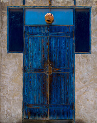 old wooden door