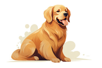 Breed dog puppy illustration purebred cute domestic background pet canine pedigree animal - obrazy, fototapety, plakaty